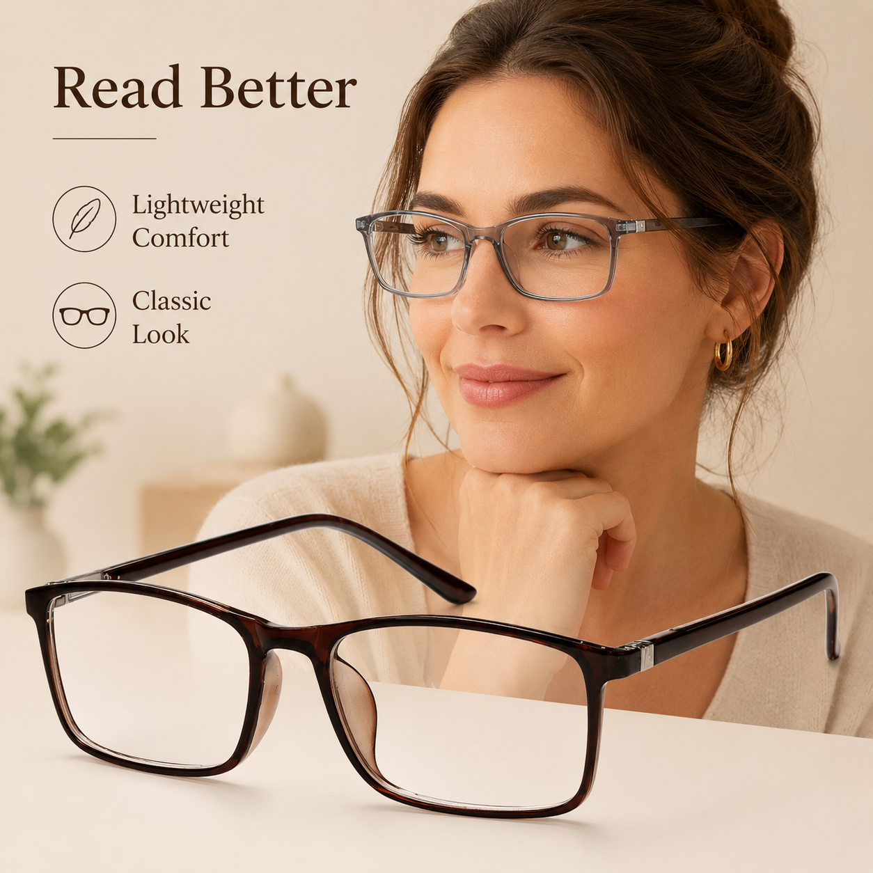 Blue Light Blocking Reading Glasses for Men & Women – Professional Computer Readers with Spring Hinges for Eye Comfort and Clarity
