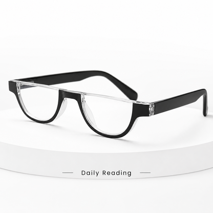 EYEURL Half Frame Reading Glasses for Women-5 Pack Blue Light Blocking Glasses Fashion Rimless Computer Readers for Women Anti UV Ray Eyeglasses with Spring Hinges,1.25