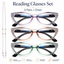 EYEURL Cat Eye Reading Glasses for Women Blue Light Blocking 3 Pack Ladies Computer Readers with Spring Hinge Lightweight Eyeglasses Anti Eyestrain 2.75