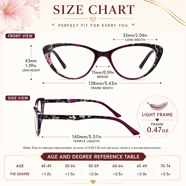 EYEURL Cat Eye Reading Glasses for Women, 2 Pack Blue Light Blocking Readers with Spring Hinge – Anti Glare UV Protection Computer Eyeglasses
