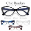 EYEURL Cat Eye Blue Light Blocking Reading Glasses for Women - Fashion Readers with Flexible Spring Hinges
