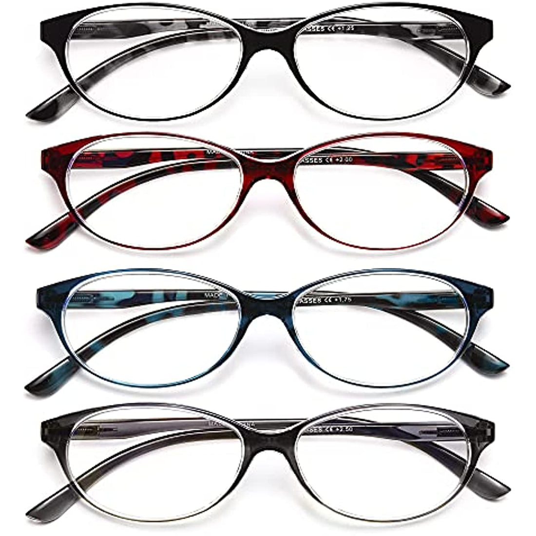 4-Pack Classic Full-Rim Blue-Light Readers for Men & Women - product photo 1