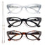 Cat Eye Reading Glasses for Women - 3 Pack Blue Light Blocking Computer Readers with Spring Hinges, Lightweight Frames by EYEURL