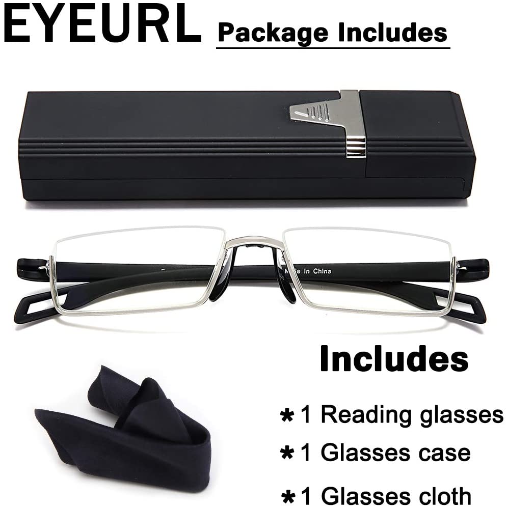 Classic Half-Moon Anti-Glare Readers for Men & Women - product photo 5