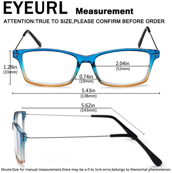 Reading Glasses Blue Light Blocking - 2 Pairs Anti-blue Readers for Men and Women  Lightweight Quality Blue Screen Eyeglass