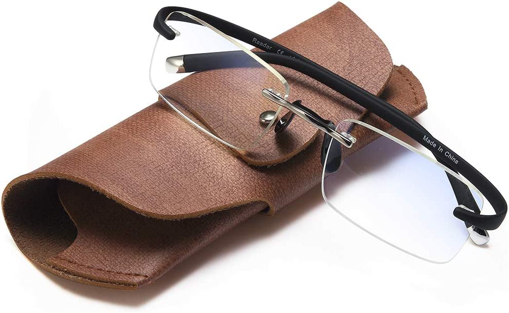 3-Pack Semi-Rimless Blue-Light Readers for Men & Women - product photo 8