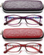 Eyeurl Blue Light Blocking Glasses for Women - 2 Pairs, Lightweight & Anti-Glare Computer Eyeglasses, Eye Strain Relief