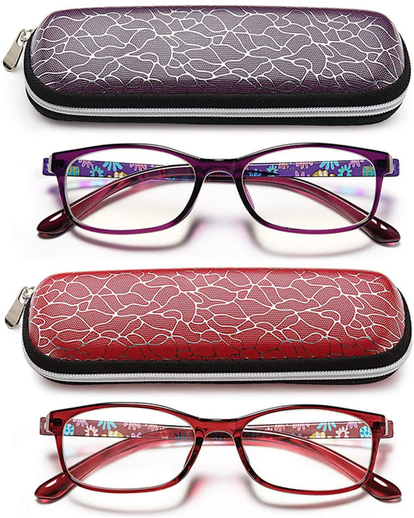 EYEURL Reading glasses Blue Light Blocking Men Women Computer Readers Lightweight TR90 Flexible Frame Eyeglasses UV Protection