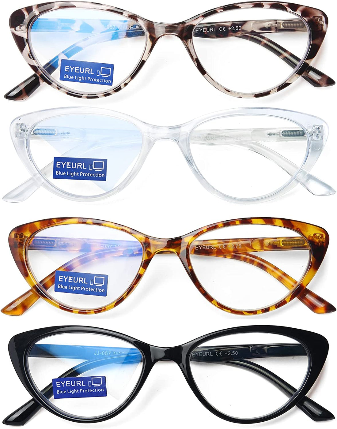 4-Pack Fashion Cat-Eye Blue-Light Readers for Women - product photo 1