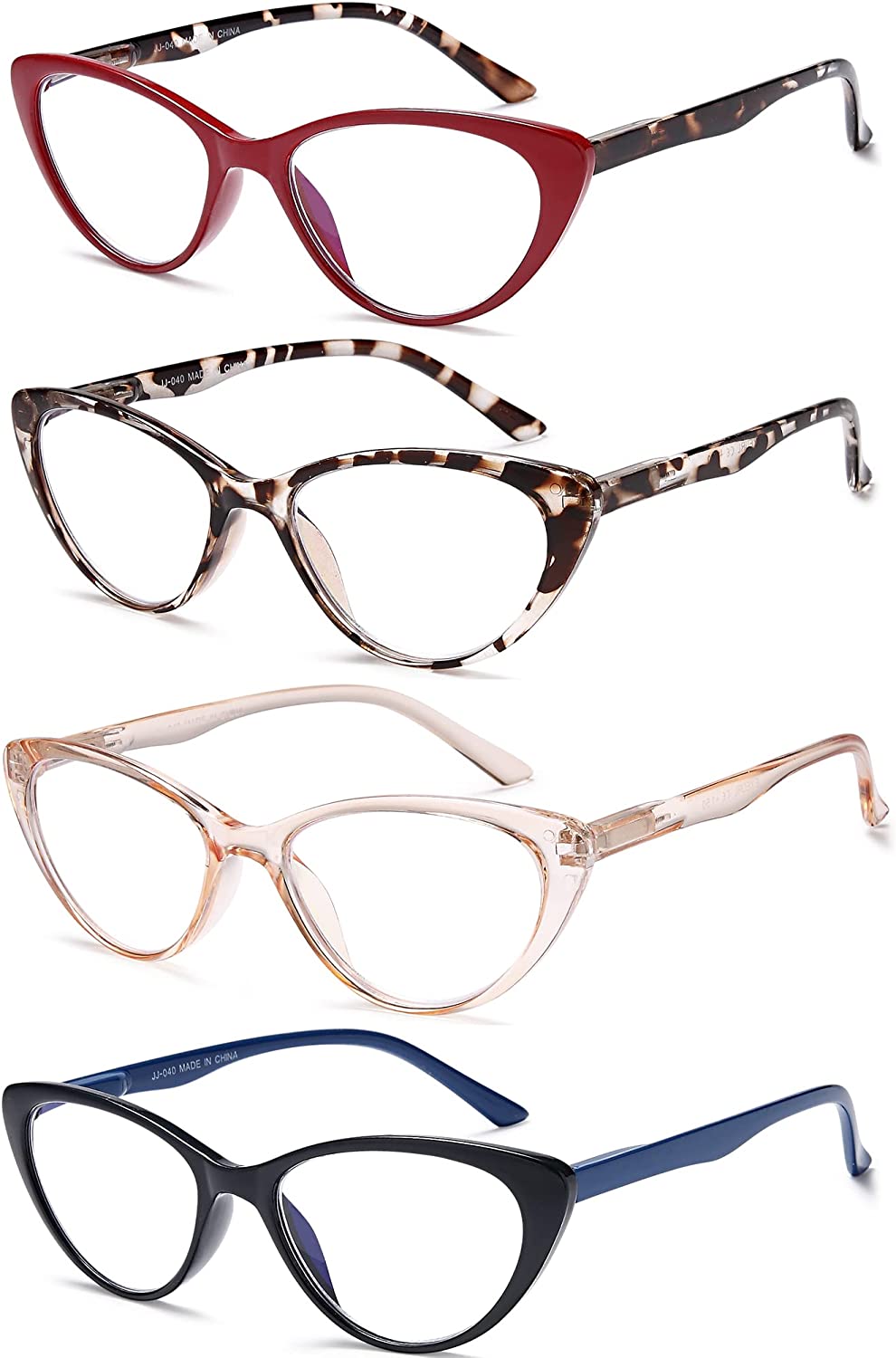 4-Pack Cat-Eye Blue-Light Readers for Women – Anti-Glare - product photo 2