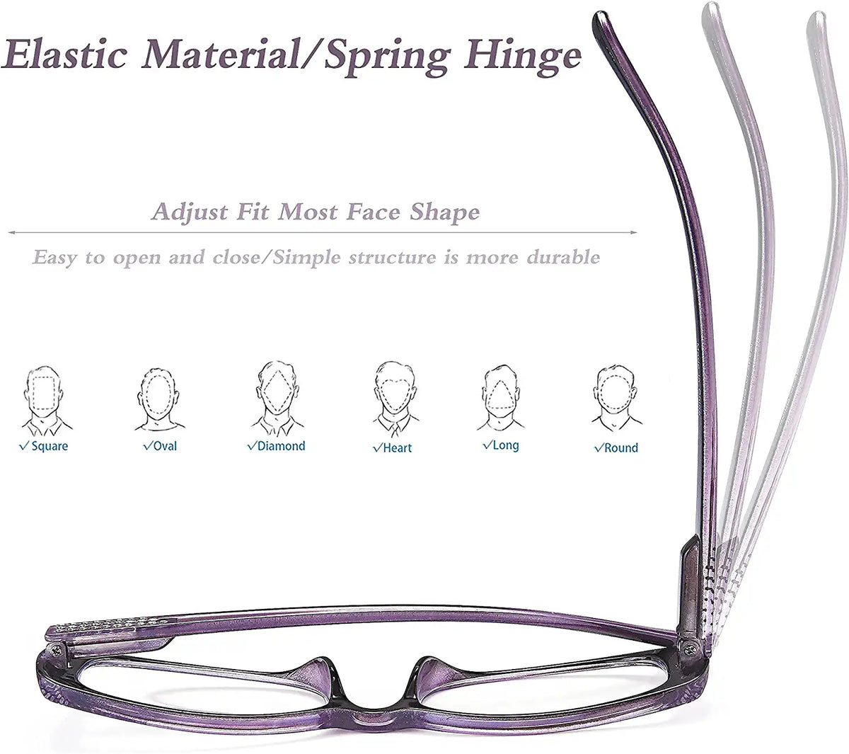 4-Pack Fashion Full-Rim Blue-Light Readers for Women - product photo 4