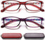 EYEURL Reading Glasses Womens Blue Light Blocking - 2 Pack Lightweight Computer Readers +1.0 Glare Blocking Ladies Eyeglass