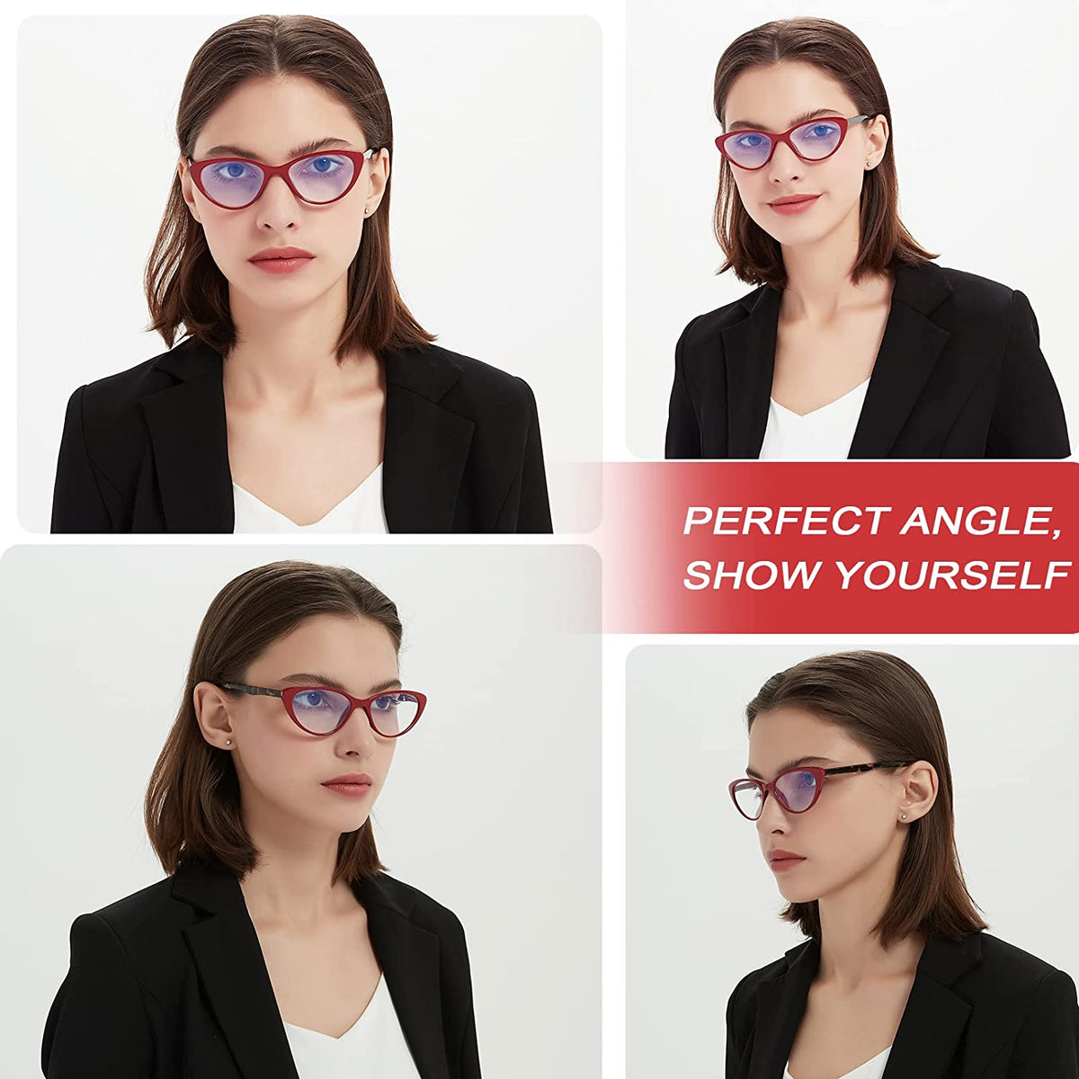 4-Pack Cat-Eye Blue-Light Readers for Women – Anti-Glare - product photo 6